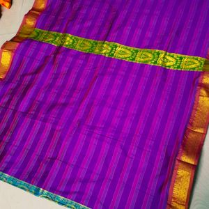 Multi Colour Kanjeevaram Silk Saree