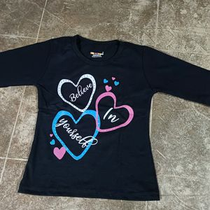 Printed Crew Neck T-shirt 2-3Y