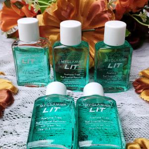 COMBO OF 5 MYGLAMM LIT - Nail Enamel Remover 150ML