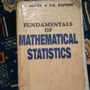 Fundamental Of Mathematical Statistics