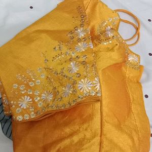 Yellow Color New Work Blouse