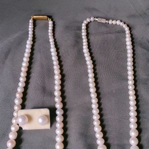 Channel Pearl Necklaces