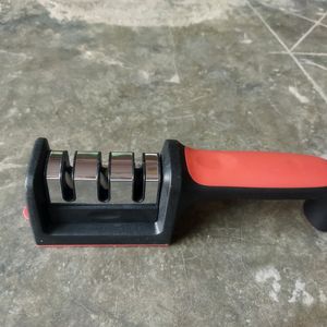 Manual Red Knife Sharpener 3 Stage Sharpening Tool