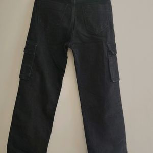 Black Cargo Jeans For Women