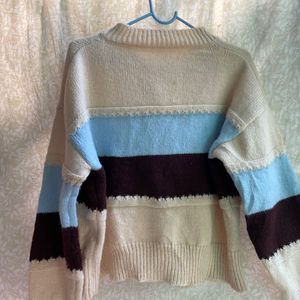 Cute Korean  Colour block Sweater