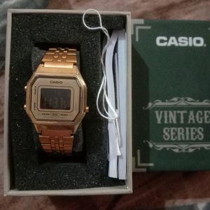 Gold Casio Vintage Watch