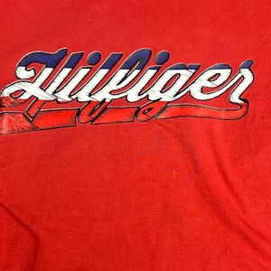 Red Tommy Hilfiger T-shirt