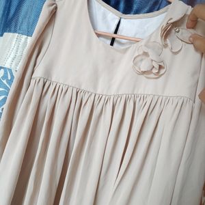 Beige Colour Korean Top