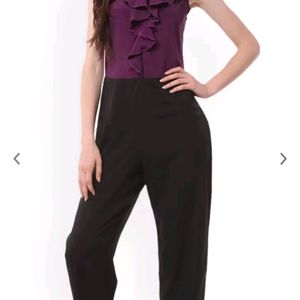 Very Beautiful Purple-Black Jumpsuit