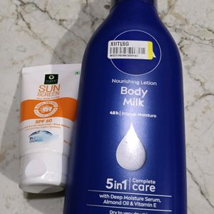 Nivia Moisturizer And Organic Harvest Sunscreen