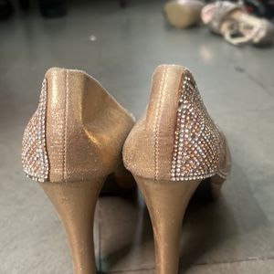 Partywear Heels Gold and silver