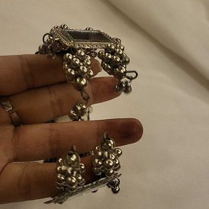 Oxidised Mirror Bangles