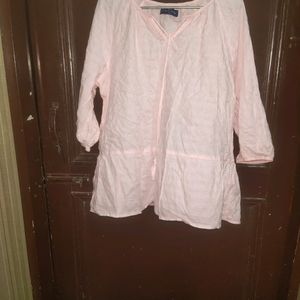 Women Light Pink Short Kurta Designer