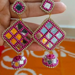 Mirror Work Earrings