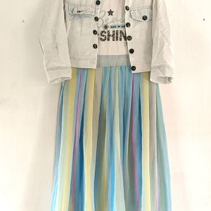 Price Drop ✨Aesthetic Rainbow Colored Dress