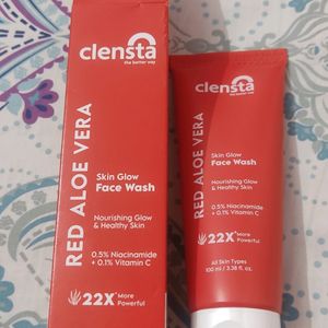 Clensta Red Aloe Vera Skin Glow Facewash