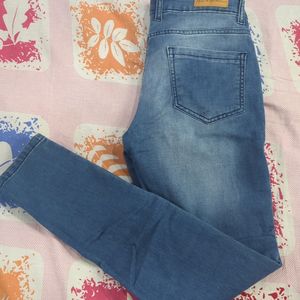 Mast And Harbour Skinny Fit Blue Jeans