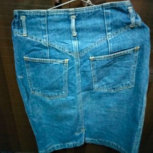 Korean Style Denim Skirt