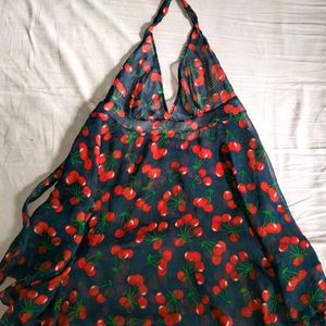 Halter Cherry Dress