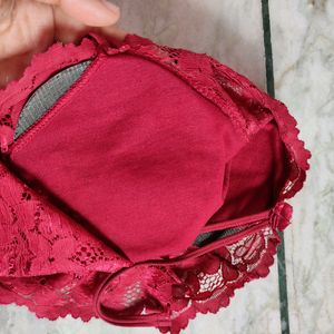 Red Bralette (Size-XS)