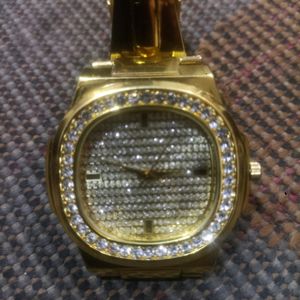 Gold plated dimond watch imported from Dubai