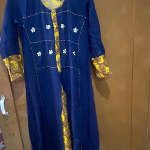 Navy Blue Color Kurta