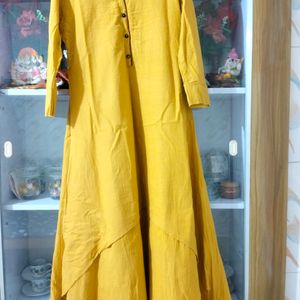 Mustard Yellow Ethnic Kurta