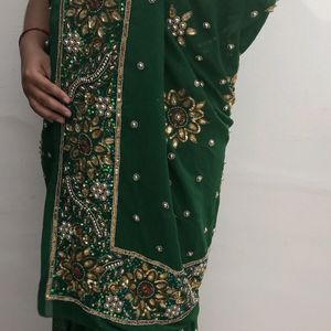 Party Wear Saree with Blouse For Woman