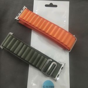 Apple Loop Strap - Green And Orange - 42/44/45 MM