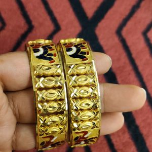 1 Gram Gold Plated Bangles Set Of 4