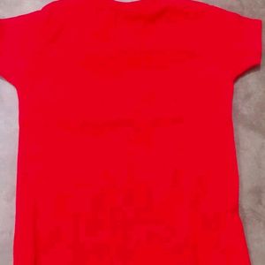 Simple Red Color Top(thick Fabrice)