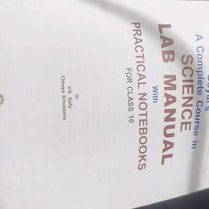 Science Lab Manual With Practical Notebooks