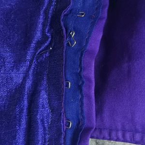 A Violet Colour Embroidered Readymade Blouse