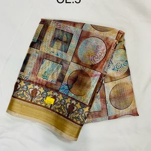 Printed Jute Cotton Jari