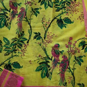 Narayanampet Saree With Designer Screen Print