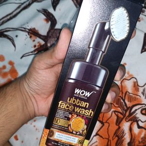 Wow Ubtan Foaming Face Wash With Brush New