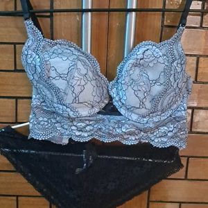 Combo Of  Five  Bra N Panty   Imported Fabric