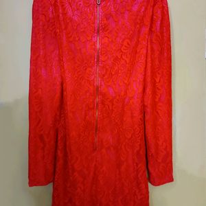 Koovs Red Dress