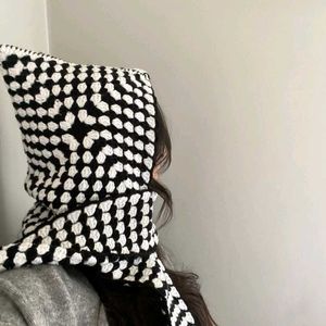 Crochet Hooded Scraf