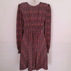 Lymio Black Printed Dress (Women's)