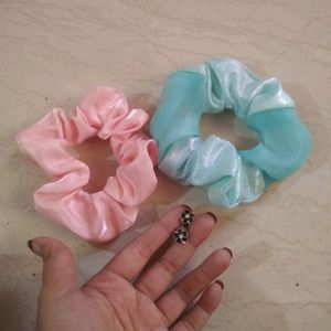 Pair Of Beautiful Studs And Scrunchies