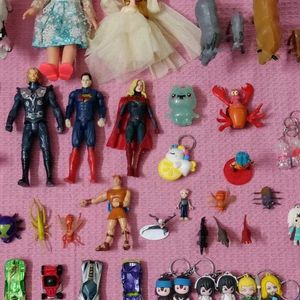 Action Figure Toys and Key Chains