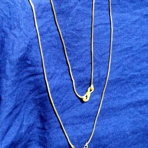 Heart Shape Pendant Golden Chain