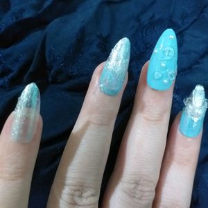 Press On Nails (Aquamarine💎)