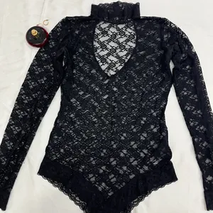 Designer Net black bodysuit