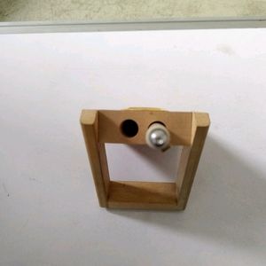 Pen Stand With Clock Insert In It