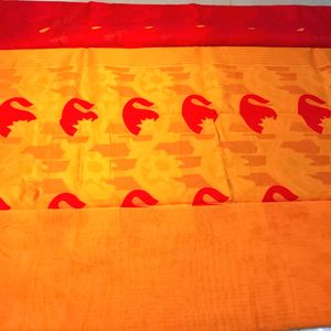 Brand New Patli Pallu Soft Dhakai Jamdaani Saree