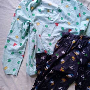 Shin Chan Top& Mickey Mouse Pj Combo