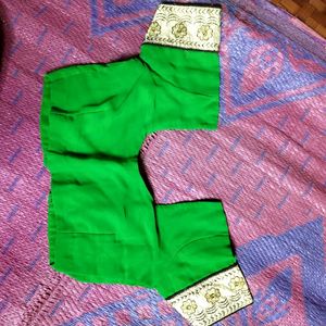 Beautiful Green Thread Work Saree