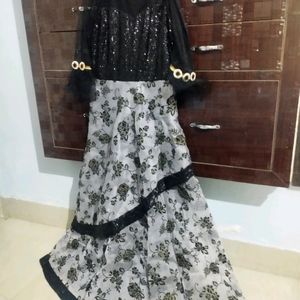 Black And Grey Gown